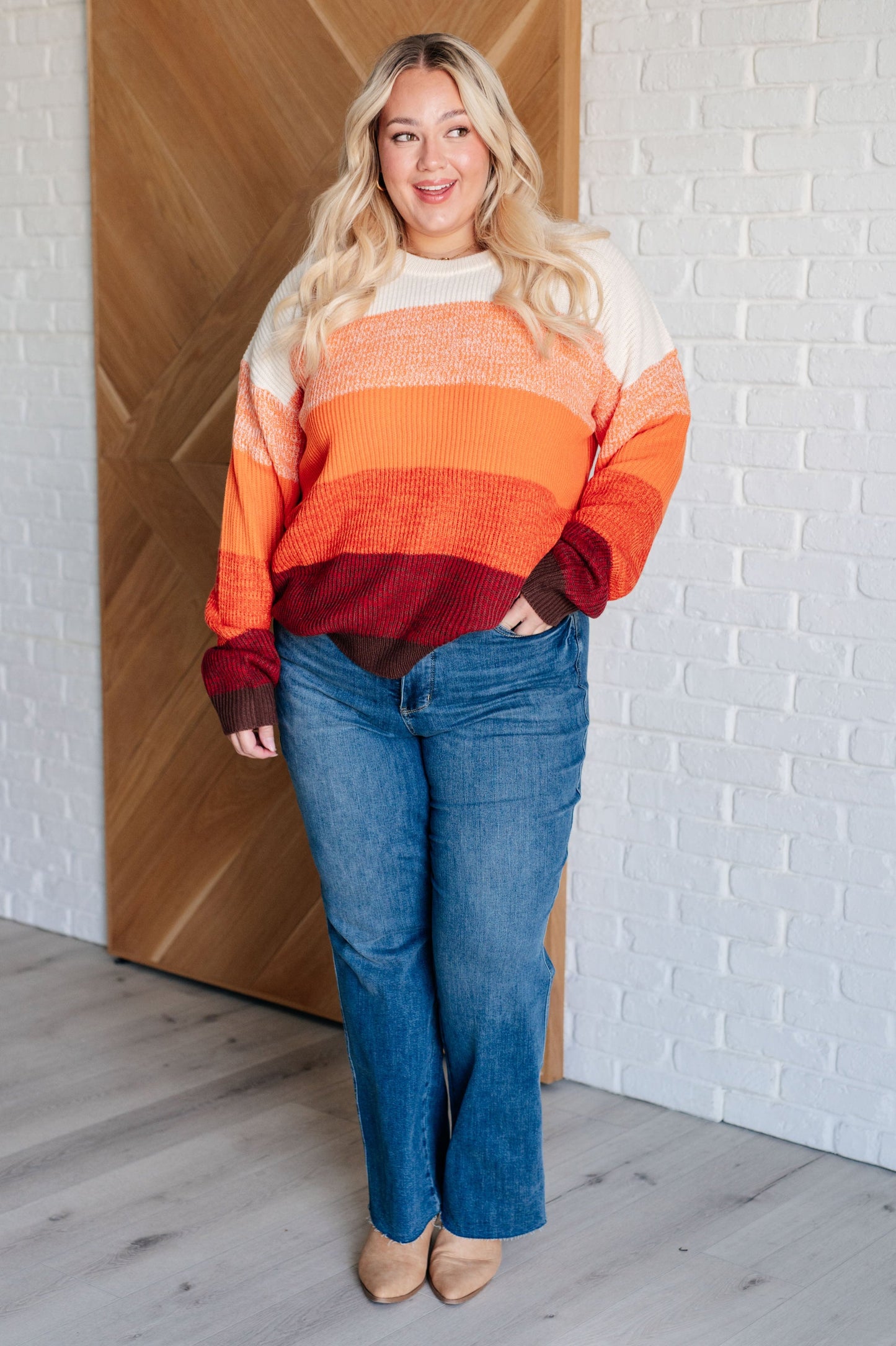 All Too Well Color Block Sweater – Trendy & Cozy Knitwear, Perfect for Layering