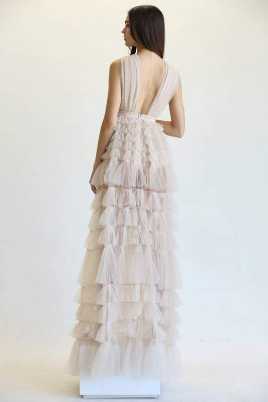 Quanita Tulle Fabric Dress