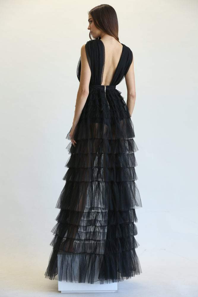 Quanita Tulle Fabric Dress