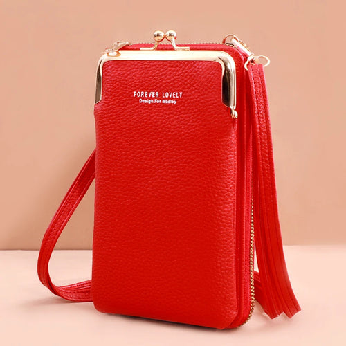 Mini Matte Leather Crossbody Bag for Women - Stylish Small Shoulder Bag