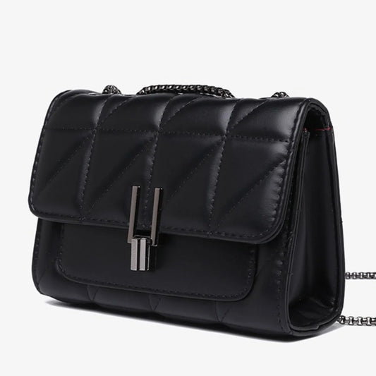 Luxury Designer Leather Shoulder Bag for Women - Chain Crossbody Handbag