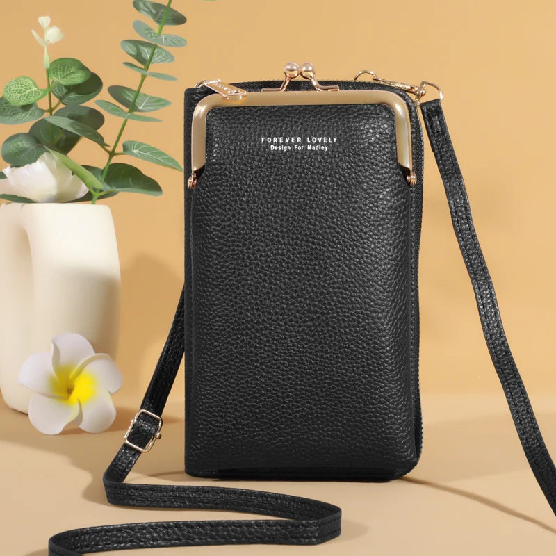 Mini Matte Leather Crossbody Bag for Women - Stylish Small Shoulder Bag