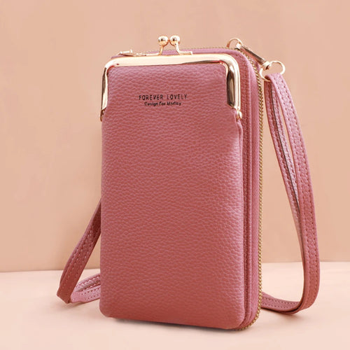 Mini Matte Leather Crossbody Bag for Women - Stylish Small Shoulder Bag