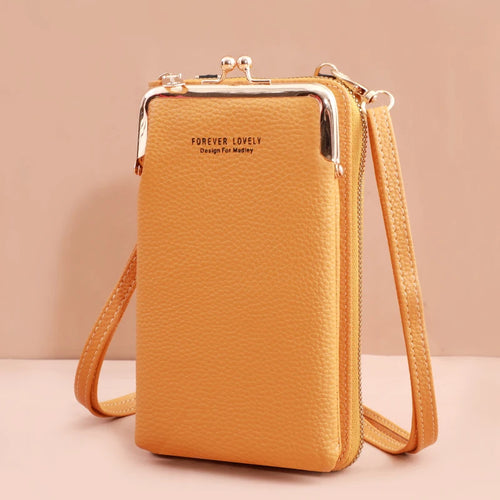 Mini Matte Leather Crossbody Bag for Women - Stylish Small Shoulder Bag